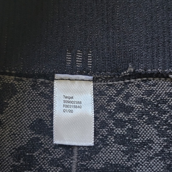 Target brand black snake print leggings size Small‎ S - Picture 6 of 10